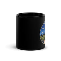 Wisconsin Black Glossy Mug