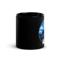 South Dakota Black Glossy Mug