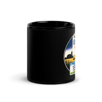 Iowa Black Glossy Mug