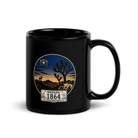 Nevada Black Glossy Mug
