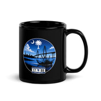 South Carolina Black Glossy Mug