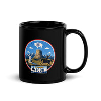Wyoming Black Glossy Mug