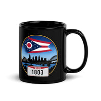 Ohio Black Glossy Mug