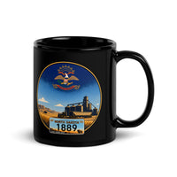 North Dakota Black Glossy Mug