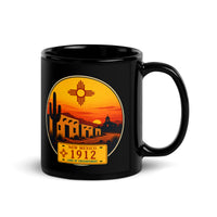 New Mexico Black Glossy Mug