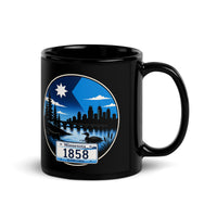 Minnesota Black Glossy Mug