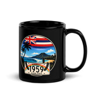 Hawaii Black Glossy Mug
