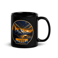 Alaska Black Glossy Mug