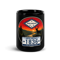 Arkansas Black Glossy Mug