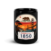 California Black Glossy Mug