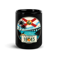 Florida Black Glossy Mug