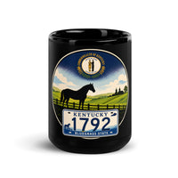 Kentucky Black Glossy Mug