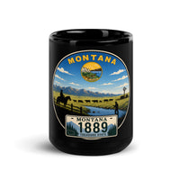 Montana Black Glossy Mug