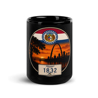 Missouri Black Glossy Mug