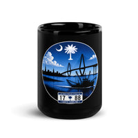 South Carolina Black Glossy Mug