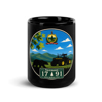 Vermont Black Glossy Mug