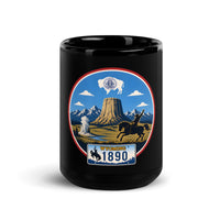 Wyoming Black Glossy Mug