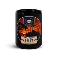 Mississippi Black Glossy Mug