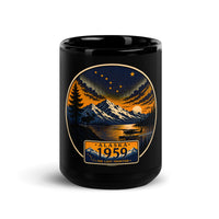Alaska Black Glossy Mug