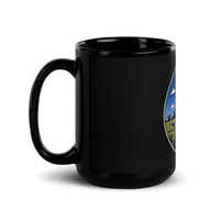Wisconsin Black Glossy Mug