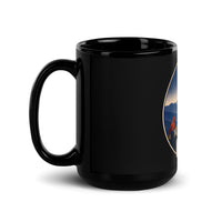 Virginia Black Glossy Mug