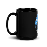 South Dakota Black Glossy Mug