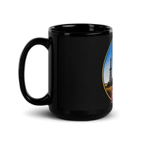 Oklahoma Black Glossy Mug