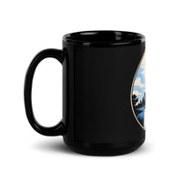 Massachusetts Black Glossy Mug