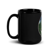 Maine Black Glossy Mug