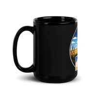 Kansas Black Glossy Mug