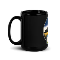 Iowa Black Glossy Mug