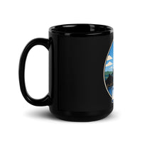 Connecticut Black Glossy Mug