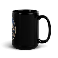 Virginia Black Glossy Mug
