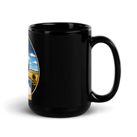 Kansas Black Glossy Mug