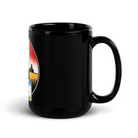 Iowa Black Glossy Mug