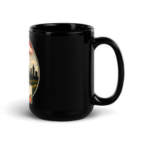 Georgia Black Glossy Mug