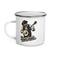Banjo "The Right Hand Does The Talking" Enamel Mug