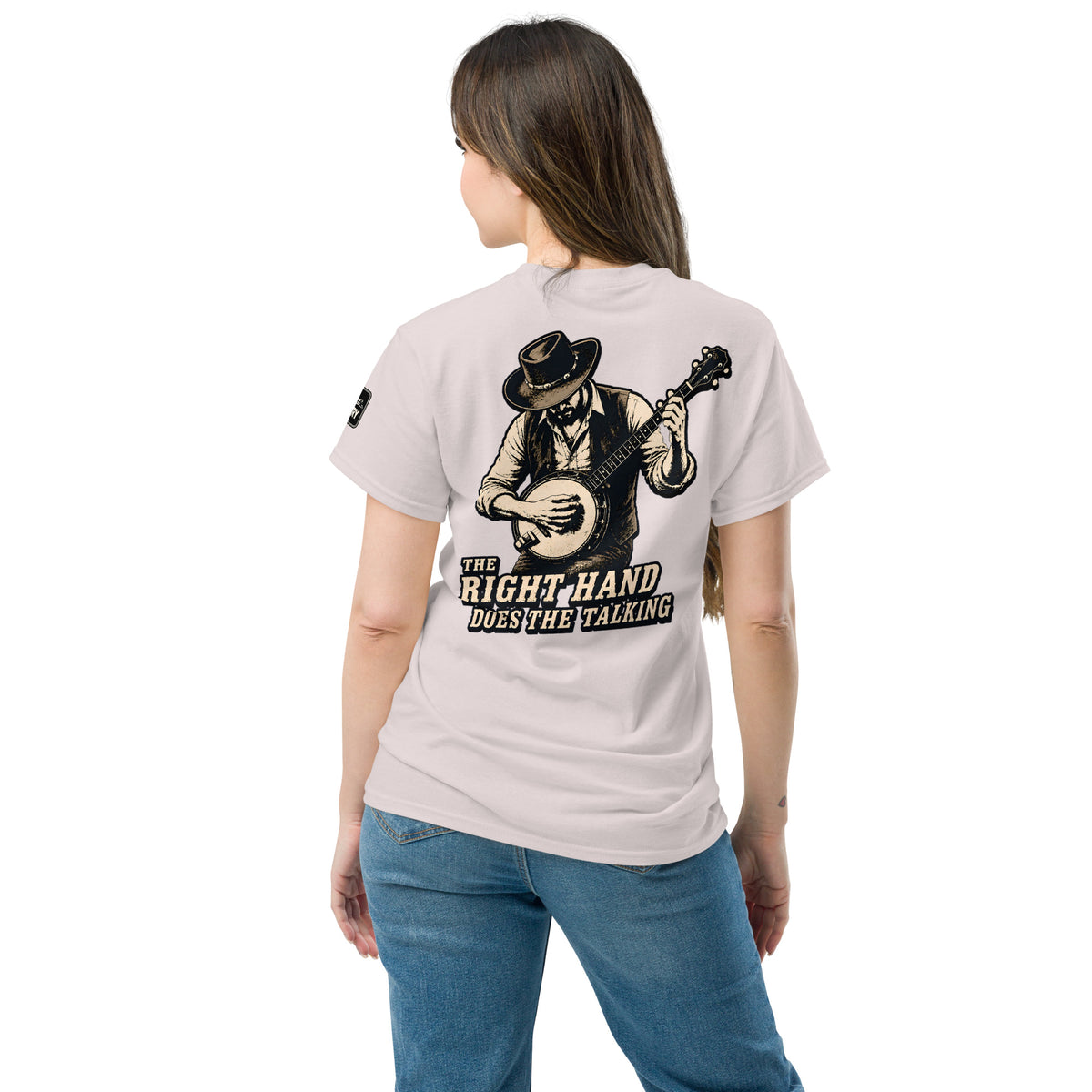 Banjo "The Right Hand Does The Talking" Unisex classic tee