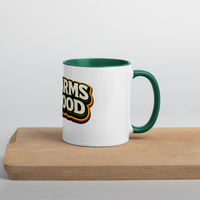 "No Farms, No Food" Mug with Color Inside