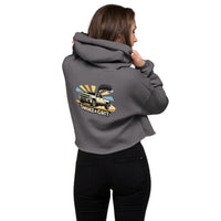"Smoke&Grit" Crop Hoodie