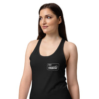 "Nothing but Country" Women’s fitted racerback tank top