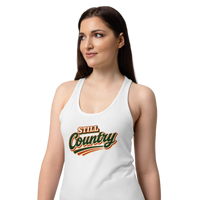 "Still Country" Women’s fitted racerback tank top