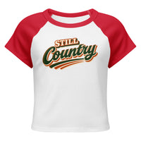 Women's Micro Rib Raglan Baby Tee
